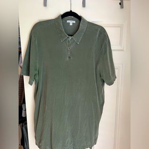 James Perse | Sueded Jersey Polo - Size 3